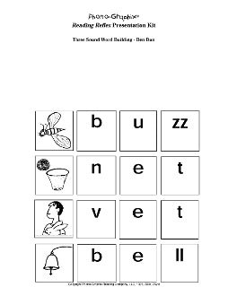 Reading Reflex Manipulatives Pages - downloadable PDF