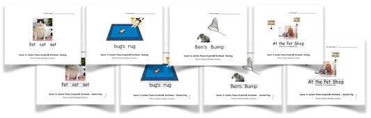 Sound to Symbol Reading and Writing Workbook Set - printed workbooks