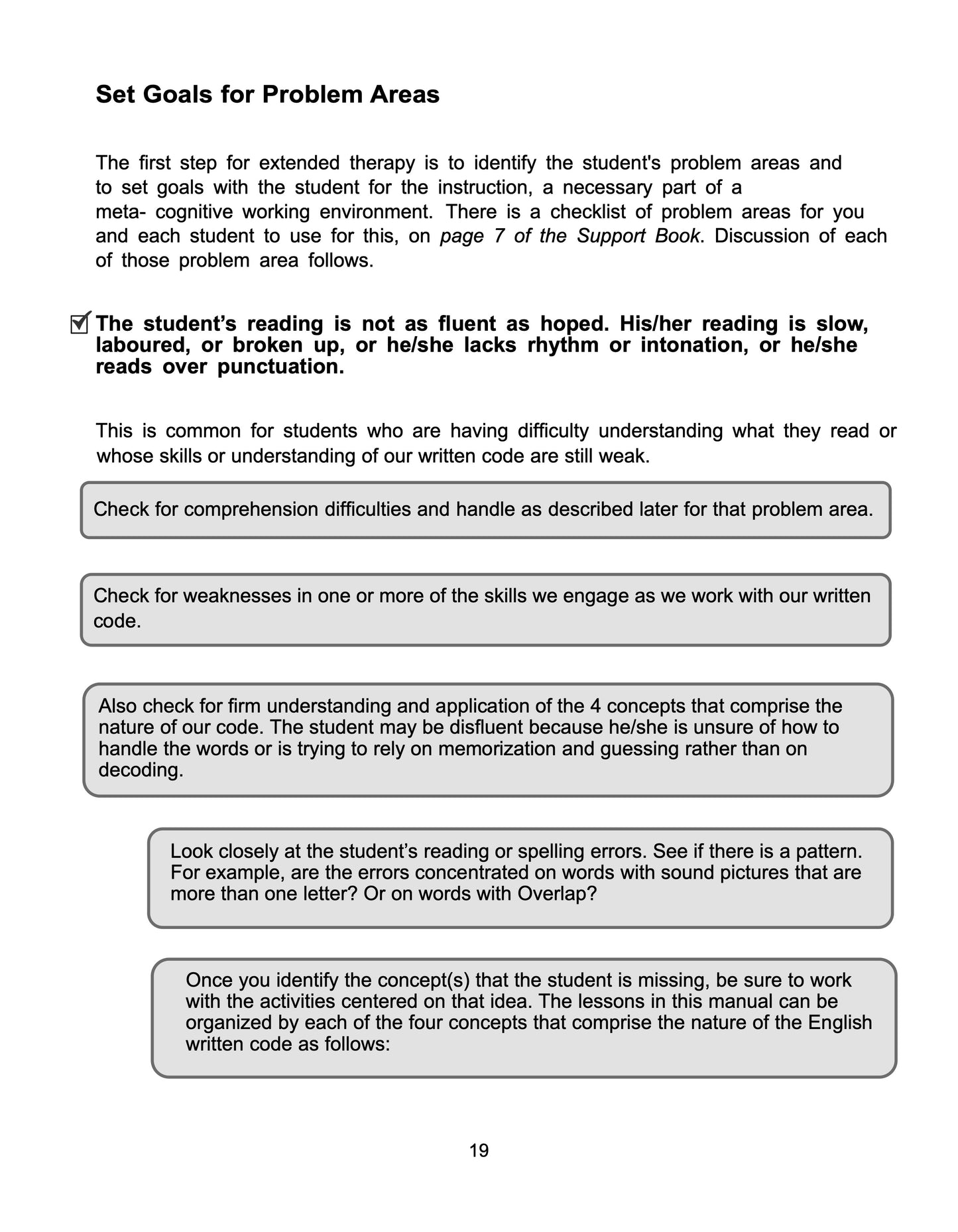 Instruction Manual and Support Book for Extended Students