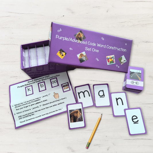 Manipulatives - Purple/Advanced Code Word Construction, Set 1